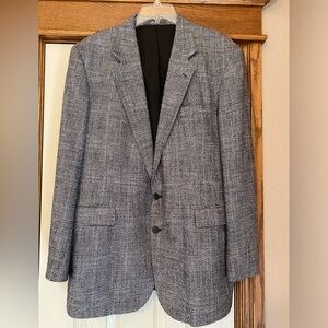 Vintage Haggar Imperial Gentlemens Fit Mens Black White Blazer Sportcoat…